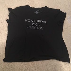 Black Sarcasm Shirt